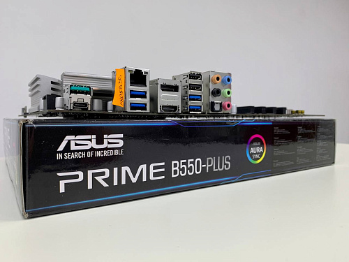Материнская плата ASUS Prime B550-Plus B550 Socket AM4 4xDDR4, 6xSATA3, RAID, 2xM.2, 2xPCI-E16x, 5xUSB3.2, 1xUSB3.2 Type C, DP, HDMI, Glan, ATX УЦЕНКА