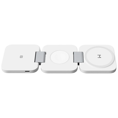Беспроводная зарядная панель 3 в 1 Для IPhone, Apple Watch, Airpods Magssory Flex WCH013 22W White