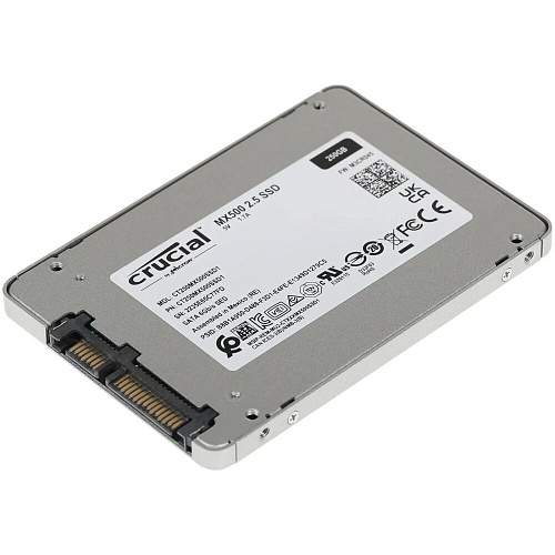 Внутренний SSD-накопитель 250Gb Crucial MX500 (CT250MX500SSD1) SATA3 2.5"