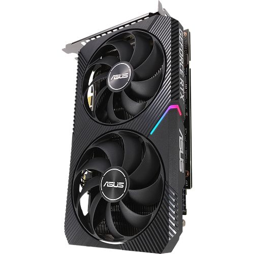 Видеокарта ASUS GeForce RTX 3060 12288Mb, Dual O12G-V2 LHR (Dual-RTX3060-O12G-V2) 1xHDMI, 3xDP, Ret