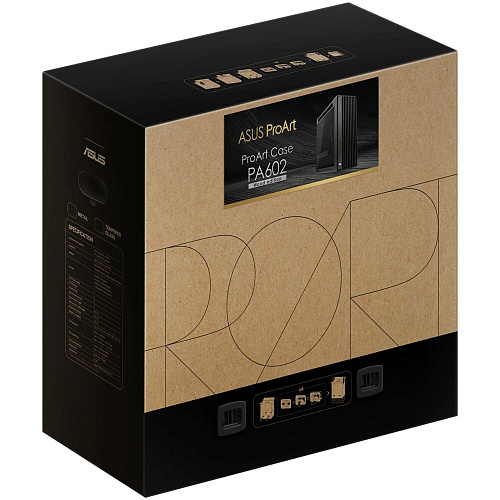 Корпус ATX Miditower ASUS ProArt PA602 Wood TG PWM Black