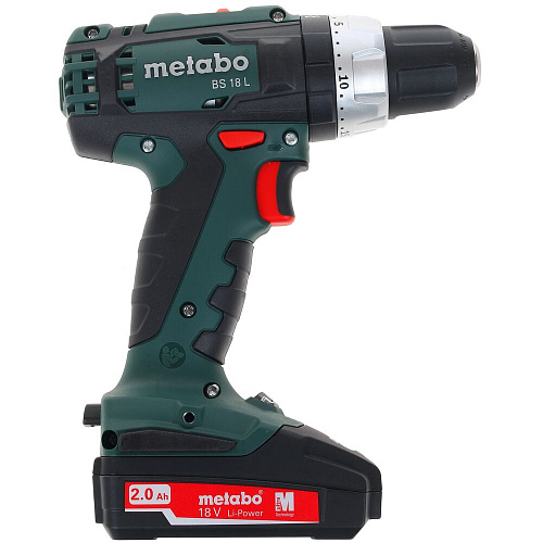 Аккумуляторная дрель-шуруповерт Metabo BS 18 L 2.0Ah x2 Case 602321500