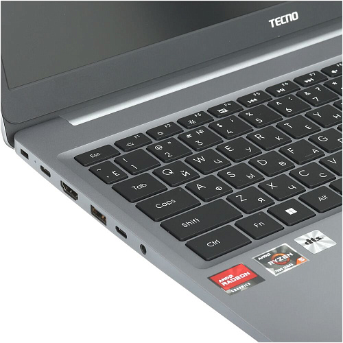 Ноутбук TECNO MegaBook K15SDA AMD Ryzen 5 7430U/16Gb/1Tb SSD/15.6" FullHD/Win11 Grey