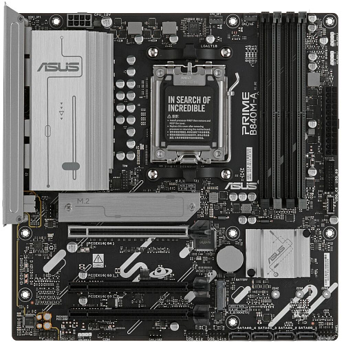 Материнская плата ASUS Prime B840M-A-CSM B840 Socket AM5 4xDDR5, 4xSATA3, RAID, 3xM.2, 3xPCI-E16x, 2xUSB3.2, 1xUSB3.2 Type C, DP, HDMI, 2.5Glan, mATX