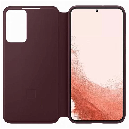 Чехол для Samsung Galaxy S22+ Smart Clear View Cover бургунди