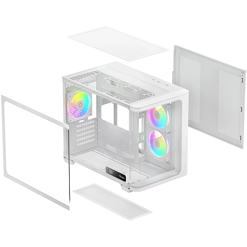Корпус MicroATX Miditower Ocypus Iota C50 WH Curve ARGB Digital White