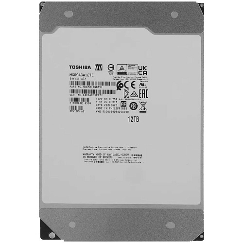 Внутренний жесткий диск 3,5" 12Tb Toshiba MG09 (MG09ACA12TE) 512Mb 7200rpm SATA3