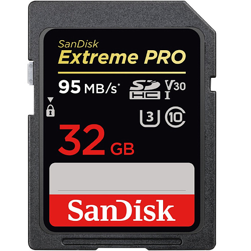 SecureDigital 32Gb SanDisk Extreme Pro SDHC Class 10 UHS-I U3 (SDSDXXG-032G-GN4IN) УЦЕНКА