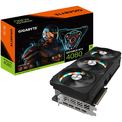 Видеокарта Gigabyte GeForce RTX 4080 16384Mb, Gaming OC 16 Gb (GV-N4080GAMING OC-16GD) 1xHDMI, 3xDP, Ret