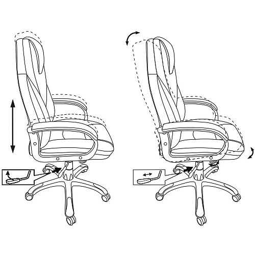 Кресло руководителя Бюрократ T-9905S/WHITE белый искусственная кожа (пластик серебро)
