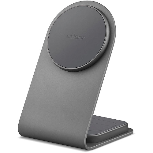 Беспроводная зарядная панель 2 в 1 Для IPhone, Airpods uBear Stellar Dual 20W Grey