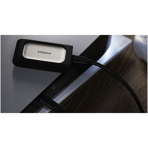 Внешний SSD-накопитель 2Tb Kingston XS2000 SXS2000/2000G (SSD) USB 3.2 серебристый