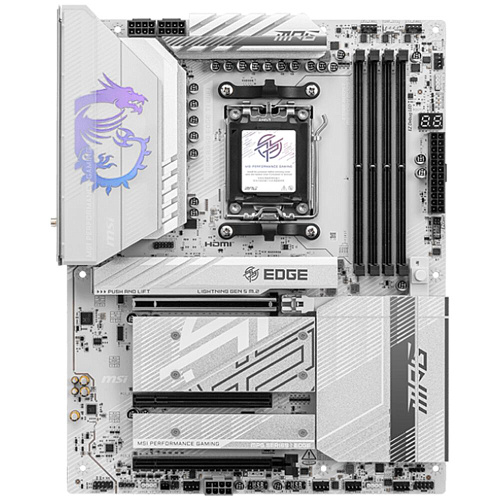 Материнская плата MSI MPG B850 Edge Ti WiFi Socket-AM5 AMD B850 4xDDR5, 4xSATA3, RAID, 4xM.2, 3xPCI-E16x, 3xUSB3.2, 3xUSB3.2 Type C, HDMI, WiFi, 5Glan, ATX Ret