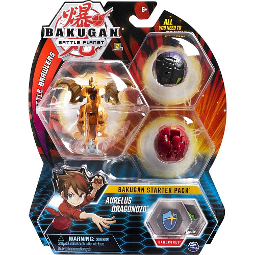 Spin Master Bakugan 6055457 Бакуган стартовый набор Аурелис Драгоноид
