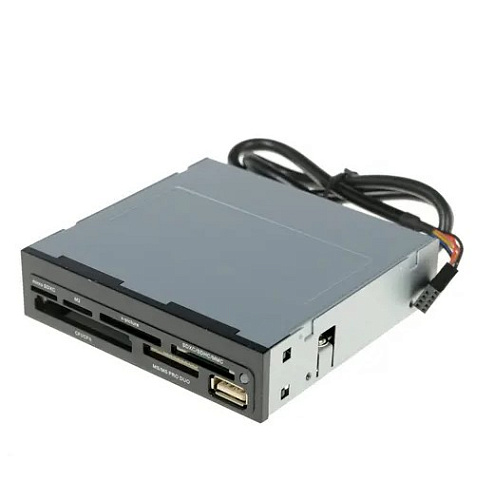 Card Reader GiNZZU GR-136UB 3.5" Card Reader All in 1, 1xUSB 2.0, SDXC, Черный