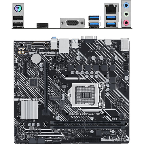 Материнская плата ASUS Prime H510M-K R2.0 H470 Socket-1200 2xDDR4, 4xSATA3, 1xM.2, 1xPCI-E16x, 2xUSB3.2, D-Sub, HDMI, Glan, mATX УЦЕНКА