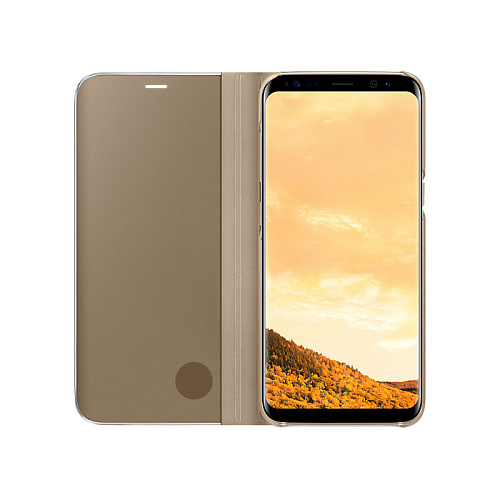 Чехол для Samsung Galaxy S8 SM-G950 Clear View Standing Cover, золотистый