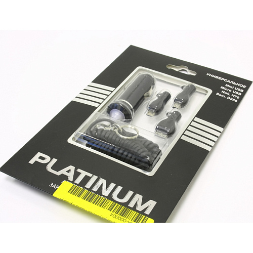 Автомобильное зарядное устройство Platinum универсальное