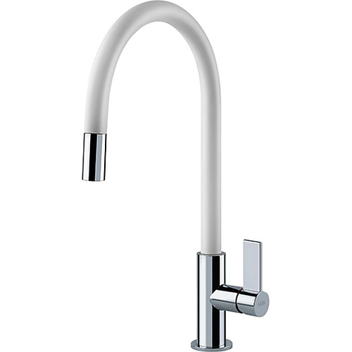 Смеситель для кухни Franke Ambient Evo выдв.шл хром/белый 115.0373.949