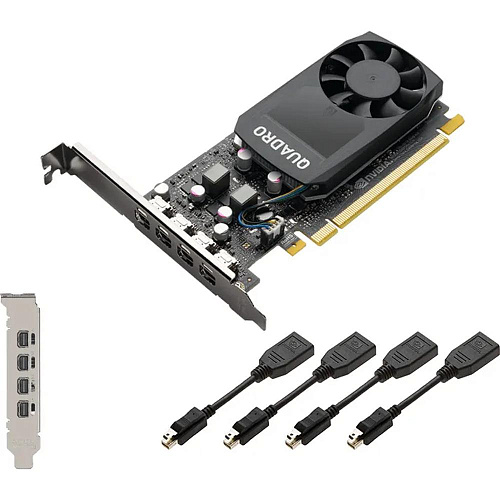 Видеокарта PNY NVIDIA Quadro P1000 V2 (VCQP1000V2BLK-1) 4GB 4xMiniDP Oem