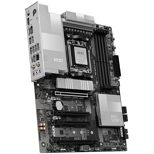 Материнская плата MSI Pro X870-P WiFi Socket-AM5 AMD X870 4xDDR5, 4xSATA3, RAID, 3xM.2, 4xPCI-E16x, 4xUSB3.2, 1xUSB3.2 Type C, DP, HDMI, WiFi, 2xGlan, ATX Ret