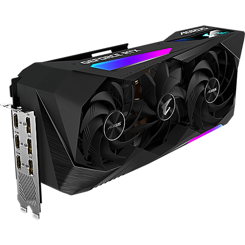 Видеокарта Gigabyte GeForce RTX 3070 Ti 8192Mb, Master 8G (GV-N307TAORUS M-8GD) 3xHDMI, 3xDP, Ret