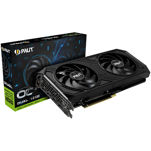 Видеокарта Palit GeForce RTX 4070 Super 12288Mb, Dual OC 12G (NED407SS19K9-1043D) 1xHDMI, 3xDP, Ret