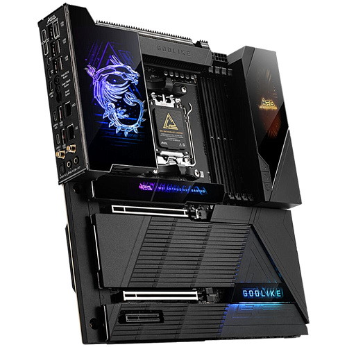 Материнская плата MSI MEG X870E Godlike Socket-AM5 AMD X870E 4xDDR5, 4xSATA3, RAID, 5xM.2, 2xPCI-E16x, 8xUSB3.2, 5xUSB3.2 Type C, DP, WiFi, 2xGlan, ATX Ret