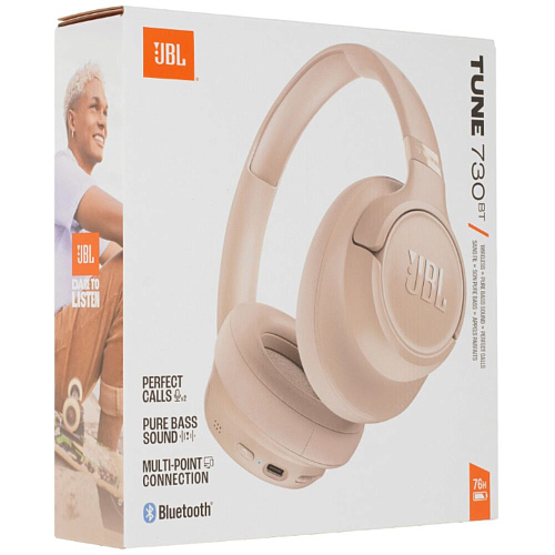 Bluetooth гарнитура JBL Tune 730BT Beige