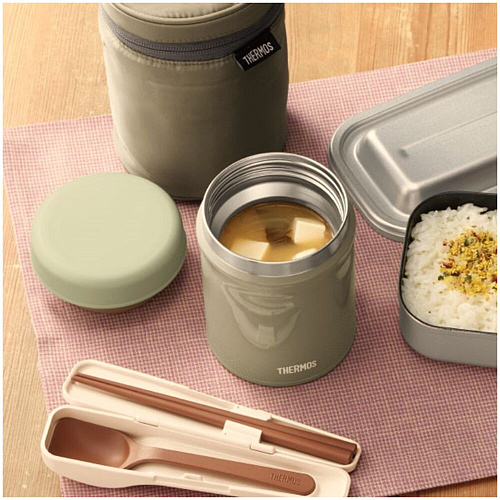 THERMOS Термос для еды JEB-400 KKI, оливковый, 0,4 л.