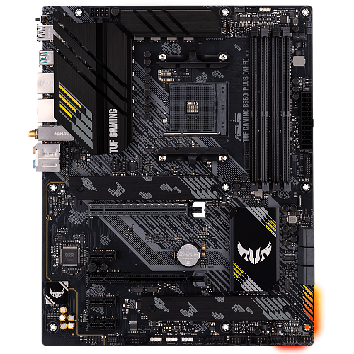 Материнская плата ASUS TUF Gaming B550-Plus (Wi-Fi) B550 Socket AM4 4xDDR4, 6xSATA3, RAID, 2xM.2, 2xPCI-E16x, 5xUSB3.2, 1xUSB3.2 Type C, DP, HDMI, Wi-Fi, 2.5Glan, ATX