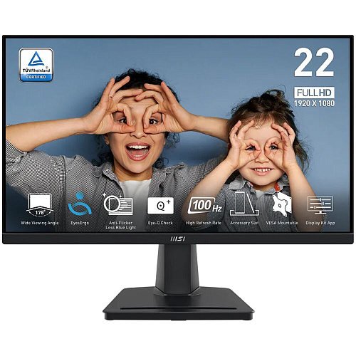 Монитор 22" MSI PRO MP225V VA 1920x1080 4ms VGA, HDMI