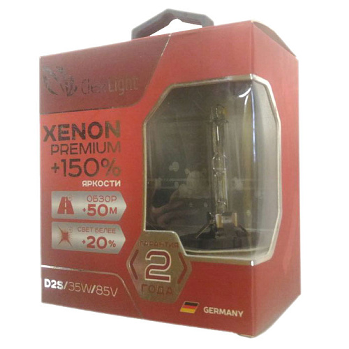 Автомобильная лампа Clearlight Xenon Premium+150% D2S-2шт