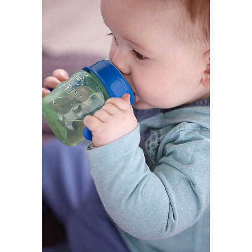 Поильник чашка AVENT SCF551/00 с ручками, 200 мл, с 6 мес зеленый