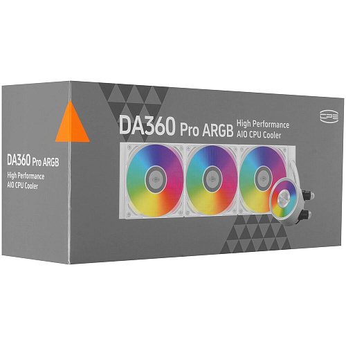 Система водяного охлаждения PcCooler DA360 Pro ARGB Digital WH White S115x/1200/1700/1851/1954/AM4/AM5 Ret