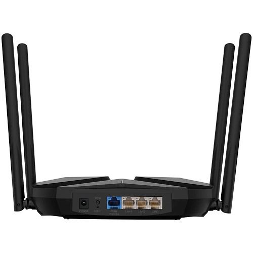 Беспроводной маршрутизатор Mercusys MR85X, Wi-Fi 6 802.11ax 2976Мбит/с, 2.4+5ГГц, 3xGLAN, 1xGWAN чёрный