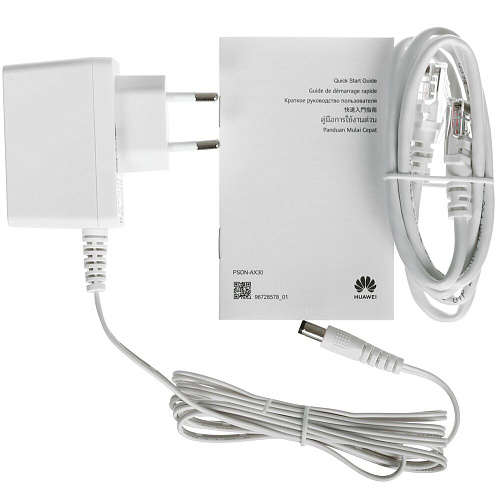 Беспроводной маршрутизатор Huawei PSDN-AX30 Wi-Fi 802.11ac, 802.11ax, 802.11n 2.4+5 ГГц 1000 Мбит/с черный