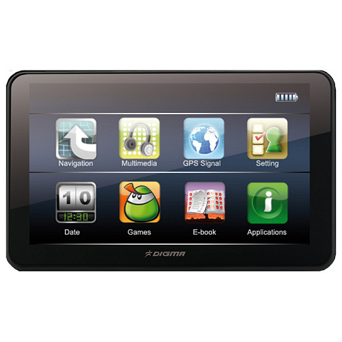 Навигатор Digma DS504BN 5" 800*480 Atlas V BT+DUN+FM 4Gb Navitel 5 RU+UA+BL