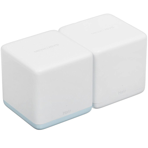 Беспроводной маршрутизатор Mercusys Halo H32G(2-pack) AC1200, Wi-Fi 5 802.11ac 1167Мбит/с, 2.4+5ГГц, 2xGLAN, 2xGWAN белый