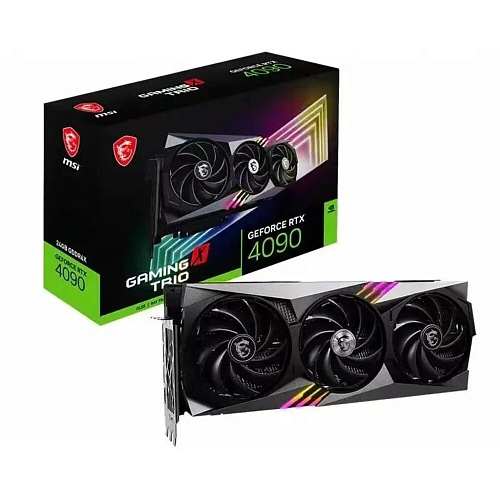 Видеокарта MSI GeForce RTX 4090 24576Mb, Gaming Trio 24G (RTX 4090 Gaming Trio 24G) 1xHDMI, 3xDP, Ret