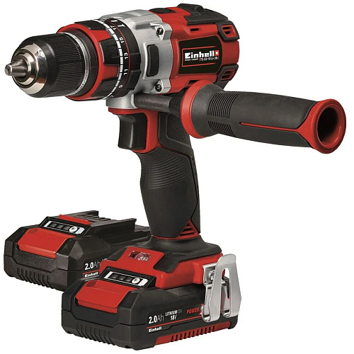 Аккумуляторная дрель-шуруповерт Einhell PXC TE-CD 18 Li-i BL,18В,60Нм,0-500/1800/мин,2x2,0Ач,кейс E-box 4513861
