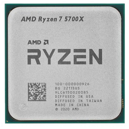 Процессор AMD Ryzen 7 5700X, 3.4ГГц, (Turbo 4.6ГГц), 8-ядерный, L3 32МБ, Сокет AM4, OEM УЦЕНКА
