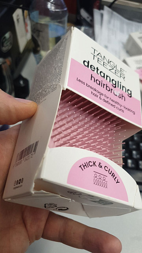 Tangle Teezer Расческа Thick & Curly Dusky Pink УЦЕНКА
