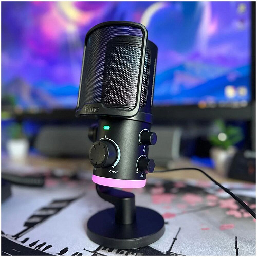 Микрофон  Fifine AmpliGame AM6 USB Black