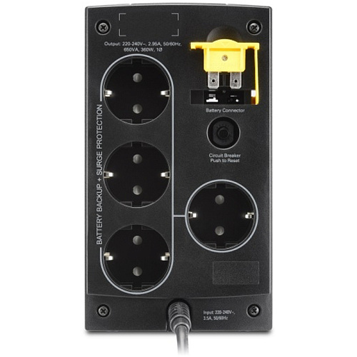 ИБП APC by Schneider Electric Back-UPS 650ВА (BC650-RSX761)