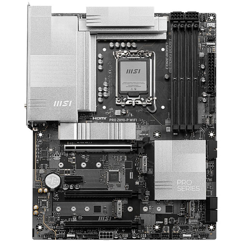 Материнская плата MSI Pro Z890-P WiFi Z890 Soc-1851 4xDDR5, 4xSATA3, RAID, 4хM.2, 4xPCI-E16x, 3xUSB3.2, 2xUSB3.2 Type C, DP, HDMI, WiFi, 5Glan, ATX