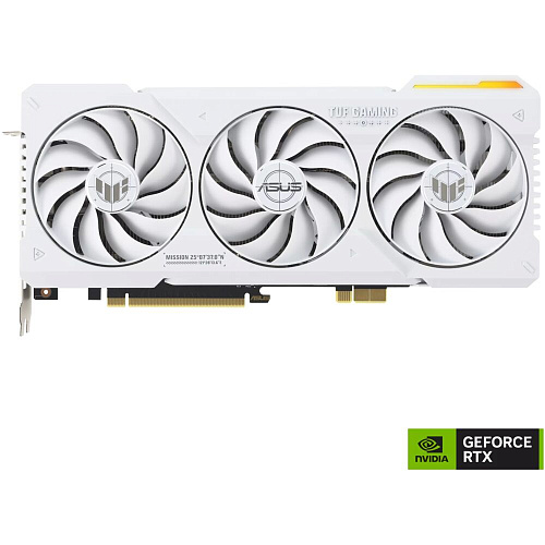 Видеокарта ASUS GeForce RTX 4070 Ti Super 16384Mb, TUF Gaming BTF White 16G (TUF-RTX4070TIS-16G-BTF-White) 2xHDMI, 3xDP, Ret