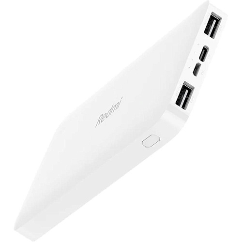 Внешний аккумулятор Xiaomi Redmi Power Bank 10000 mAh, 2xUSB, 1xType C, белый