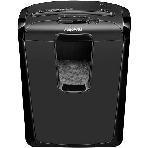 Уничтожитель бумаг Fellowes PowerShred M-8C (секр.P-3)/фрагменты/8лист./15лтр./скрепки/скобы/пл.карты