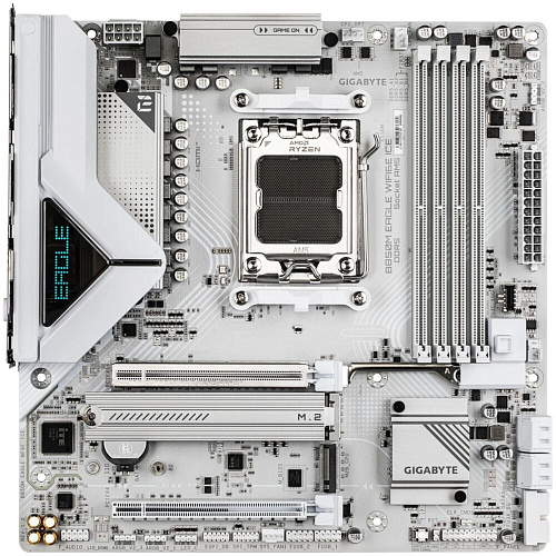 Материнская плата Gigabyte B850M Eagle WIFI6E Socket-AM5 AMD B850 4xDDR5, 4xSATA3, RAID, 2xM.2, 2xPCI-E16x, 3xUSB3.2, 1xUSB3.2 Type C, DP, HDMI, WiFi, 2.5Glan mATX